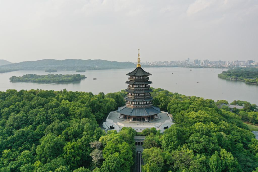 Aerial view of West Lake Cultural Landscape in Hangzhou_The 19th Asian ...