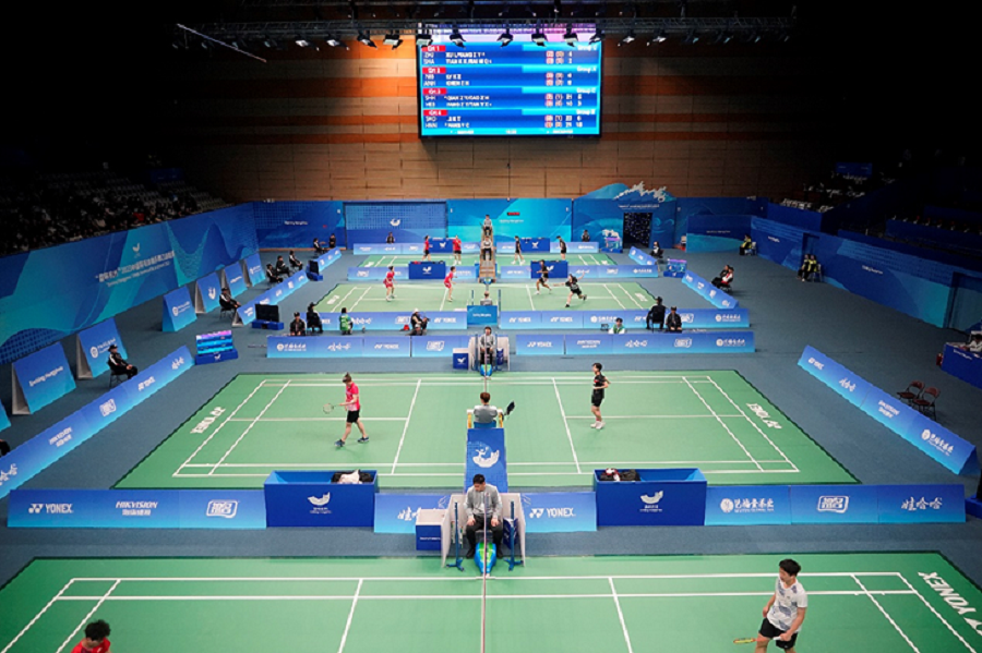 Binjiang Gymnasium holds national badminton league_The 19th Asian Games Hangzhou
