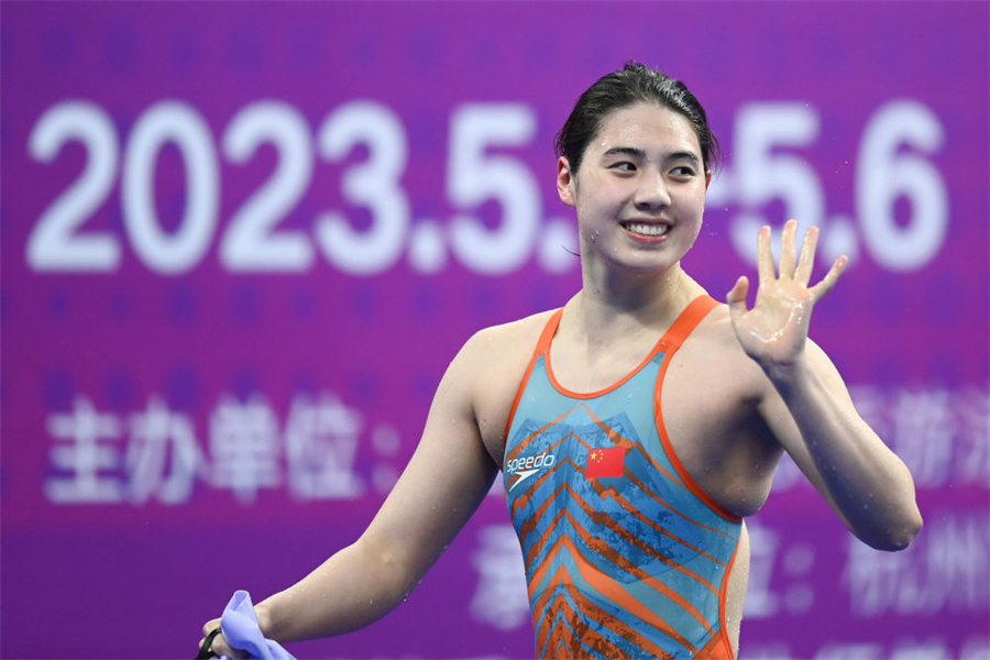 Olympic champ swimmer Zhang Yufei wins 6th gold at Hangzhou Asiad-Xinhua