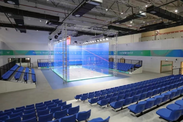 被誉为水晶宫杭州国博壁球馆即将迎来首场比赛
