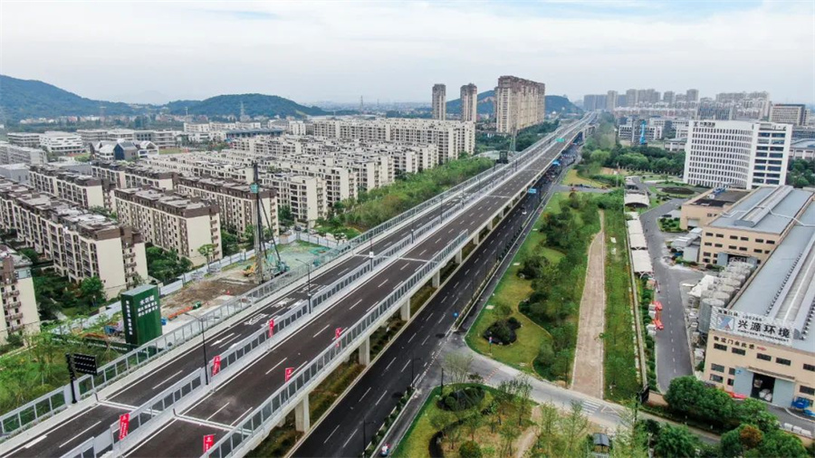 15分钟到塘栖20分钟到主城区临平望梅高架路二期东湖高架路二期通车